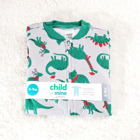 Carter's COM Dinosaur Onesie 6-9m, New - Picture 1 of 2